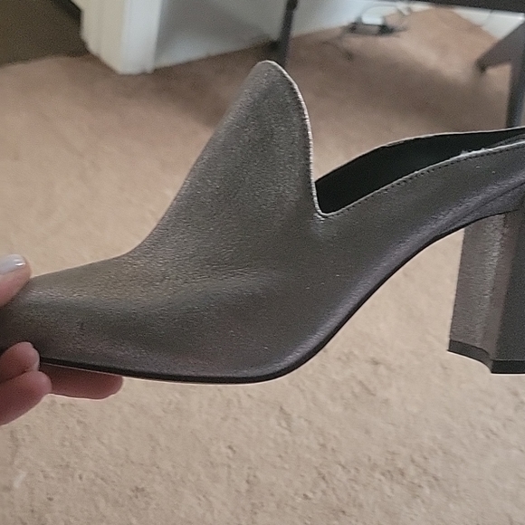 Marc Fisher Ltd suede Mules with 4inch thick heel - Picture 3 of 8